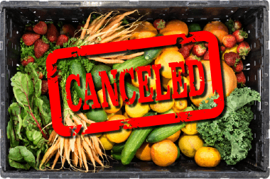Fruit and Vegetables Cancelled